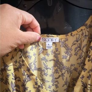 Signify Yellow Floral Blouse